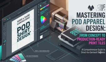 Mastering POD Apparel Design: From Concept to Production-Ready Print Files