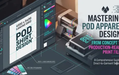 Mastering POD Apparel Design: From Concept to Production-Ready Print Files